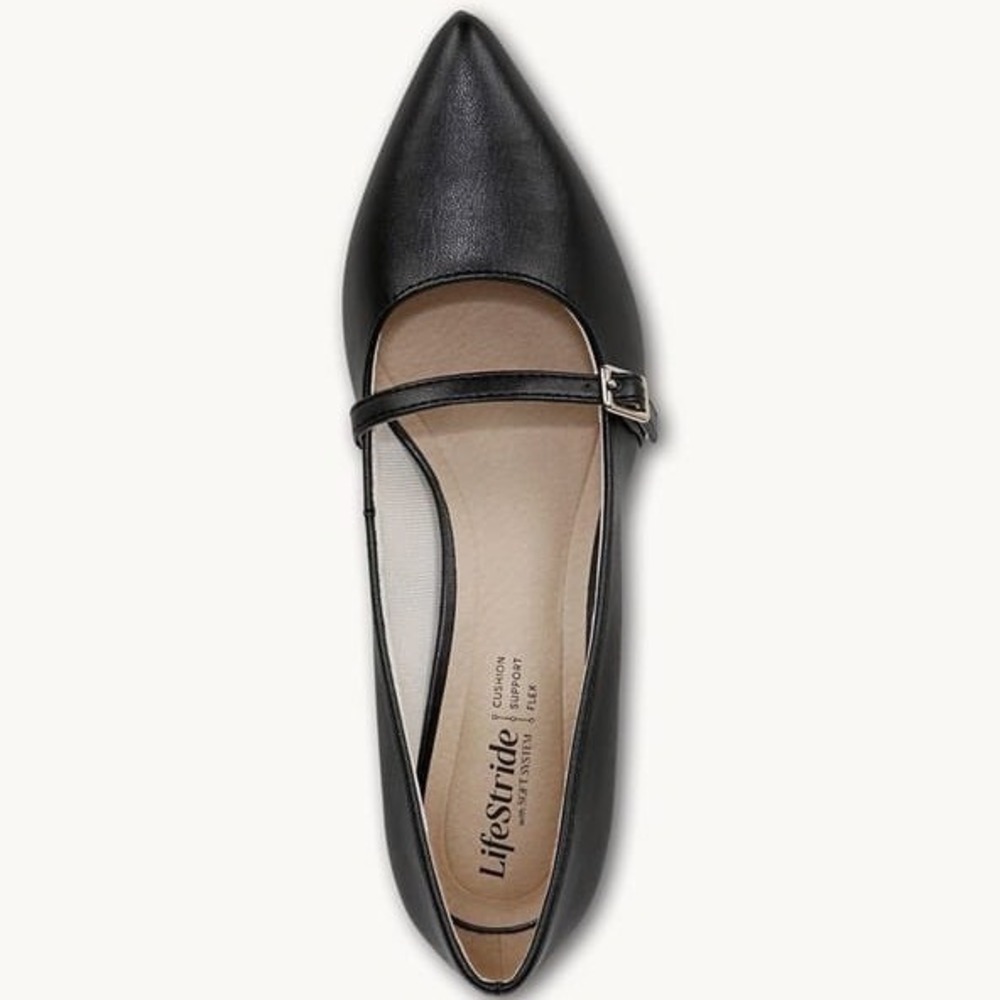 LifeStride Madelyn Black Mary Jane Pump Womens Sz 6.5 M Kitten Heel NEW - Picture 8 of 10